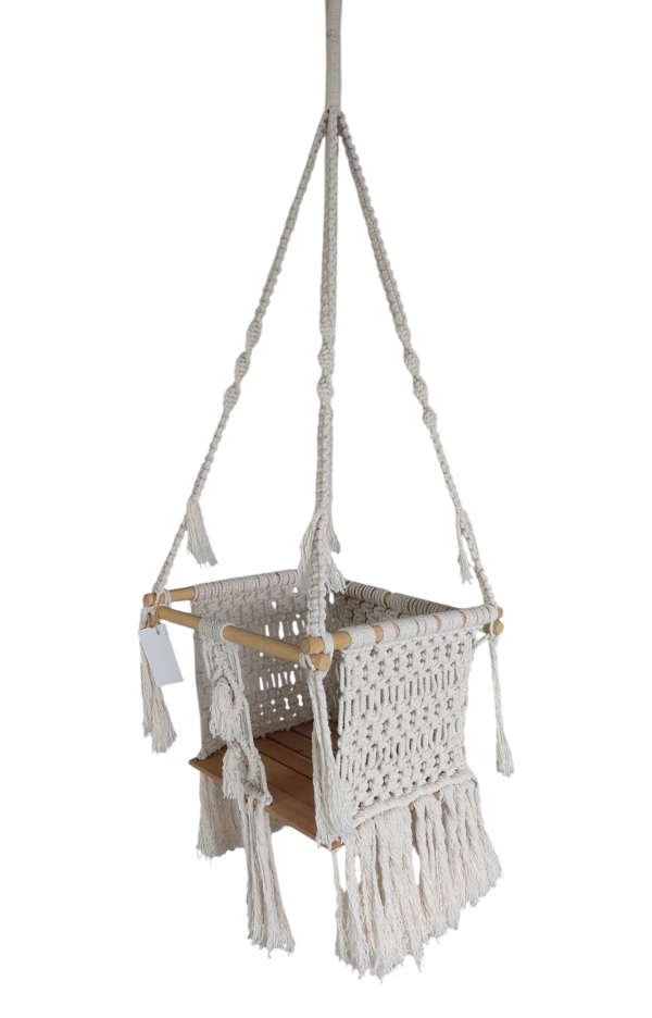 Macrame Baby Swing Chair - Image 5
