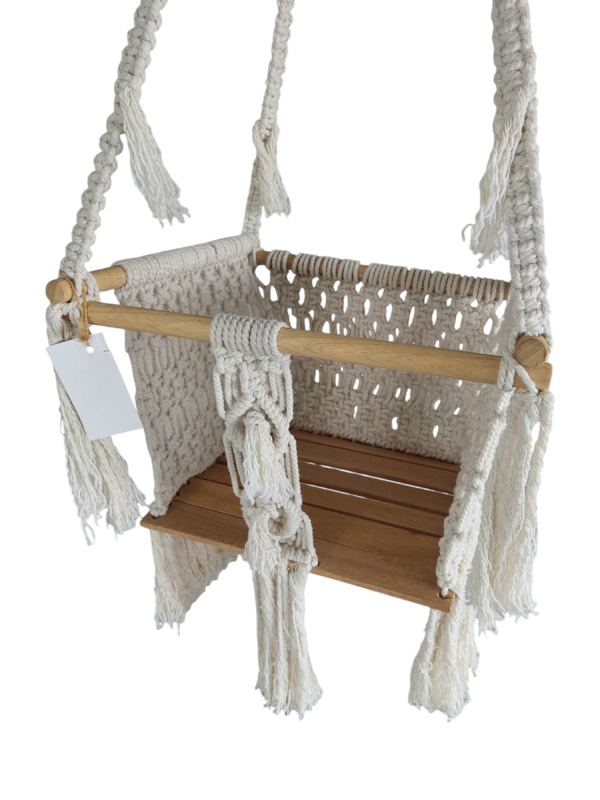 Macrame Baby Swing Chair - Image 4