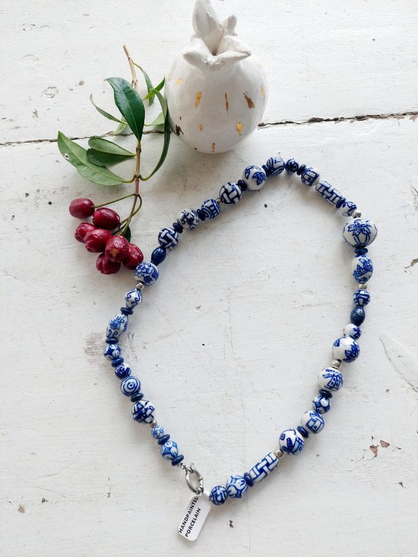 Porcelain bead necklaces