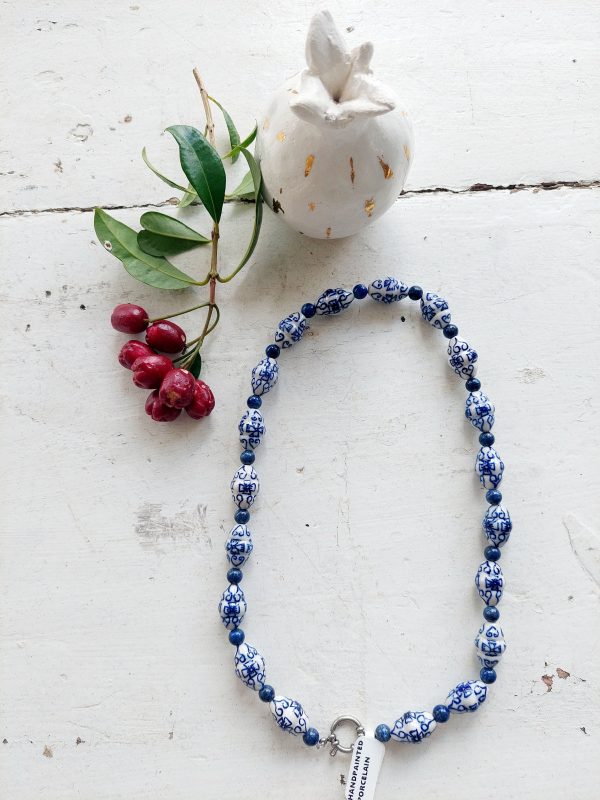 Porcelain bead necklaces