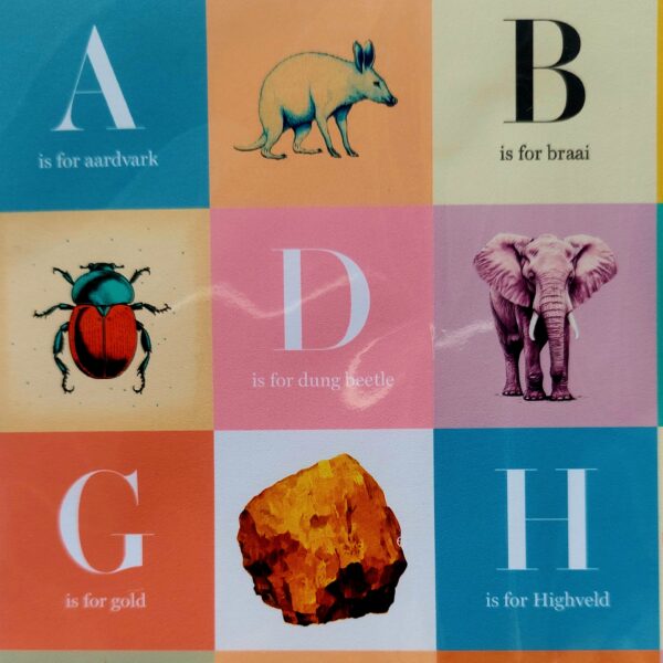 South Africa Alphabet Poster - Image 3
