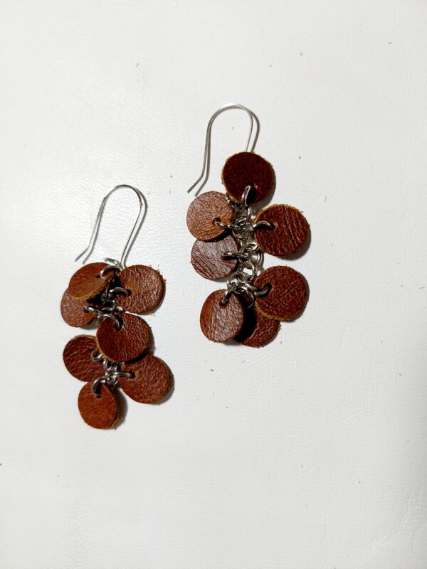 Leather earrings - Image 3