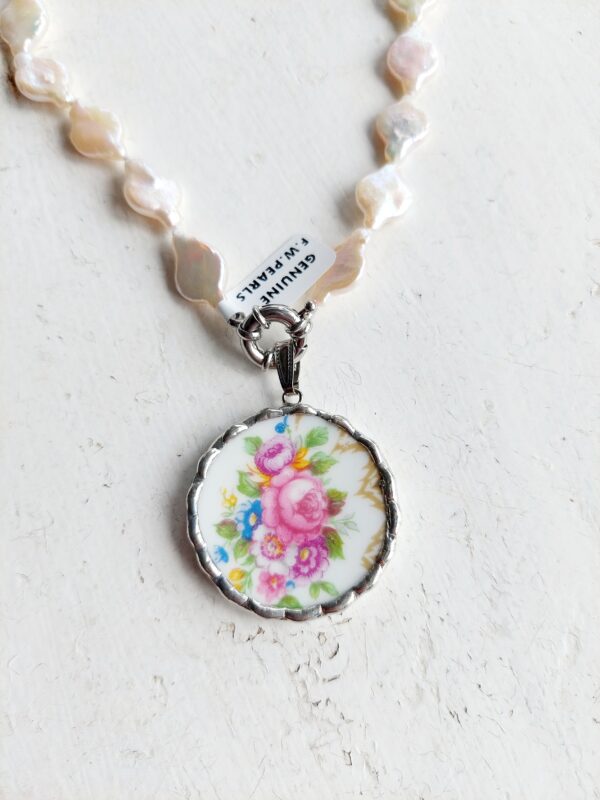 Vintage ceramic pendant - Image 2