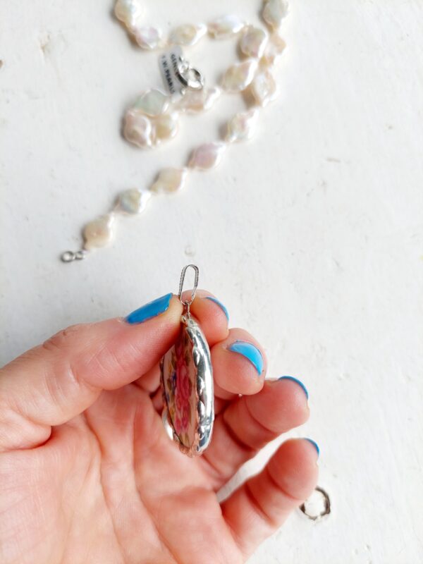 Vintage ceramic pendant - Image 4