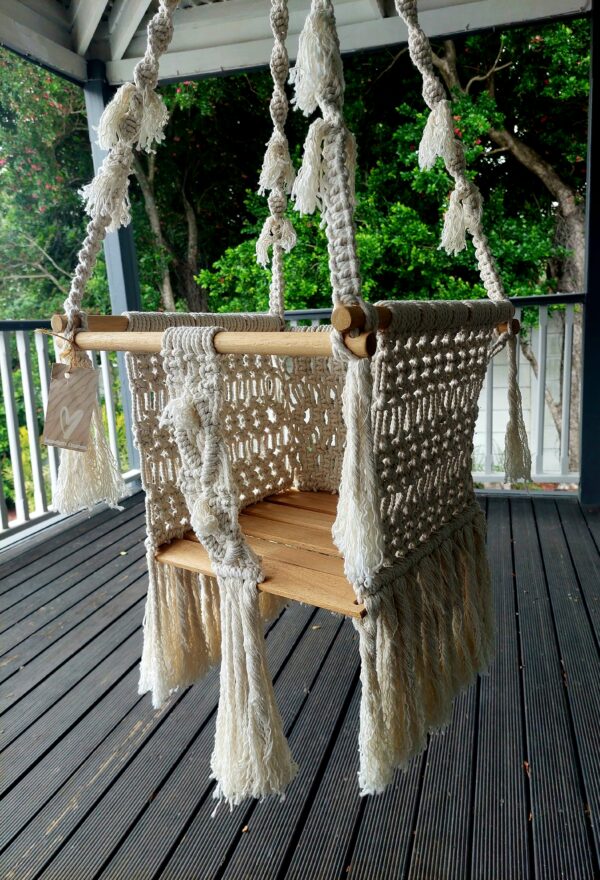 Macrame Baby Swing Chair - Image 7
