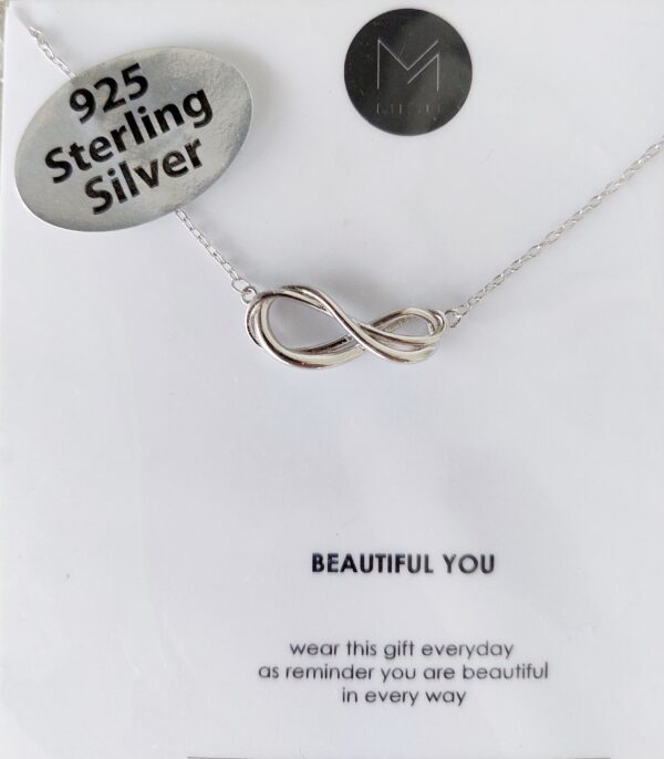 Silver infinity necklace - Image 2