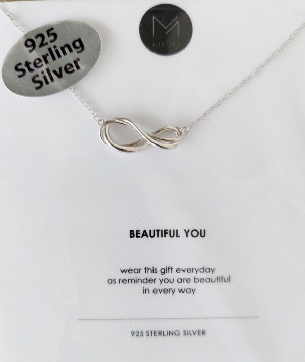 Silver infinity necklace - Image 3