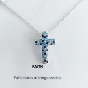 Silver cross necklace
