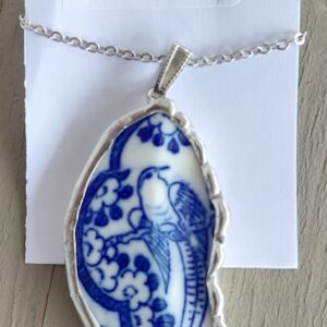 Vintage ceramic shard necklace