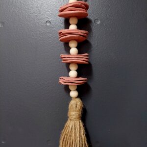 Clay beads rope string