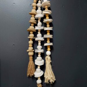 Clay beads rope tassel